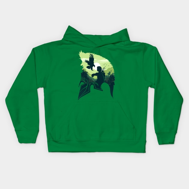 Eagle Bearer v2 Kids Hoodie by plonkbeast